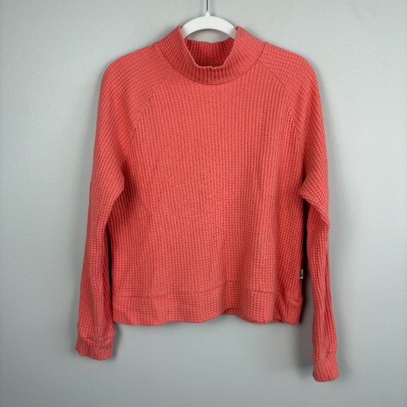 North Face Chabot Thermal Knit Mock Neck Raglan Sleeve Pullover - Size Medium - Picture 1 of 7